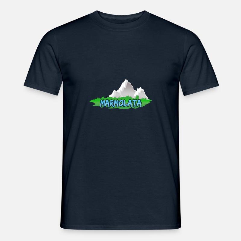Marmolata als Marmolata - Männer T-Shirt - Navy