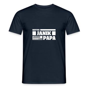 Janik comme prénom - T-shirt homme - marine - Devant - AI Model Male 178 light (178cm)