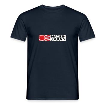 Made in Japan JDM Tuning Auto Motorsport retro - Men's T-Shirt - navy - Front - AI Model Male 178 light (178cm)