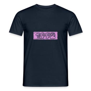 1992 - Männer T-Shirt - Navy - Vorne - AI Model Male 178 light (178cm)