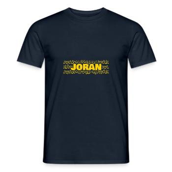Prénom Joran - T-shirt homme - marine - Devant - AI Model Male 178 light (178cm)