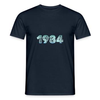 Eiskalt 1984 - Männer T-Shirt - Navy - Vorne - AI Model Male 178 light (178cm)