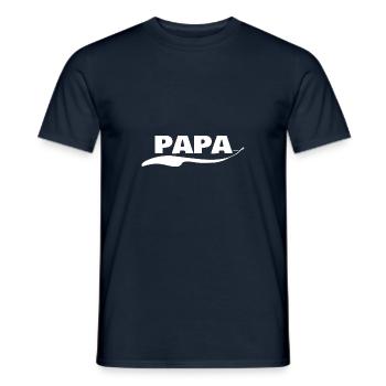 Papa as a first name - Men's T-Shirt - navy - Front - AI Model Male 178 light (178cm)