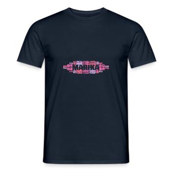 Marika dans le rôle de la maman - T-shirt homme - marine - Devant - AI Model Male 178 light (178cm)