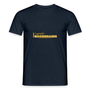 Cadeau pour ingénieur hydraulique - T-shirt homme - marine - Devant - AI Model Male 178 light (178cm)