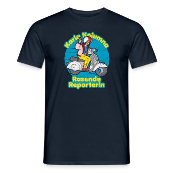 Benjamin Blümchen Karla Kolumna Rasende Reporterin - Männer T-Shirt - Navy - Vorne - AI Model Male 178 light (178cm)