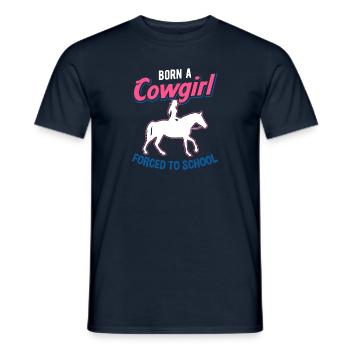 Wild West Western Rodeo Bull Riding Cowboy - T-shirt homme - marine - Devant - AI Model Male 178 light (178cm)