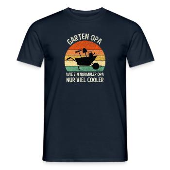 Hobby Garten Zubehör Garten Opa Gartenarbeit - Männer T-Shirt - Navy - Vorne - AI Model Male 178 light (178cm)