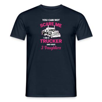 LKW Fahrerin Lastkraftwagen Trucker Girl - Männer T-Shirt - Navy - Vorne - AI Model Male 178 light (178cm)