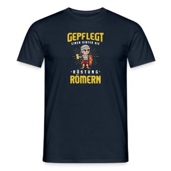 Römer Biertrinken Brauerei Biertrinker Kühles Bier - Männer T-Shirt - Navy - Vorne - AI Model Male 178 light (178cm)