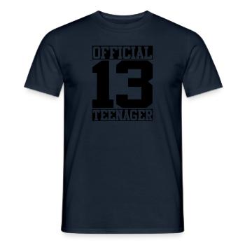 Officiellement un adolescent - T-shirt homme - marine - Devant - AI Model Male 178 light (178cm)