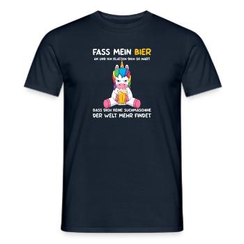 Biertrinker Bierbrauer Mallorca Urlaub Bier - Männer T-Shirt - Navy - Vorne - AI Model Male 178 light (178cm)