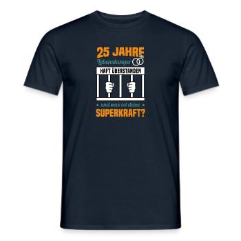 Hochzeitstag Jubiläum Verheiratet Ehe Ehemann - Männer T-Shirt - Navy - Vorne - AI Model Male 178 light (178cm)