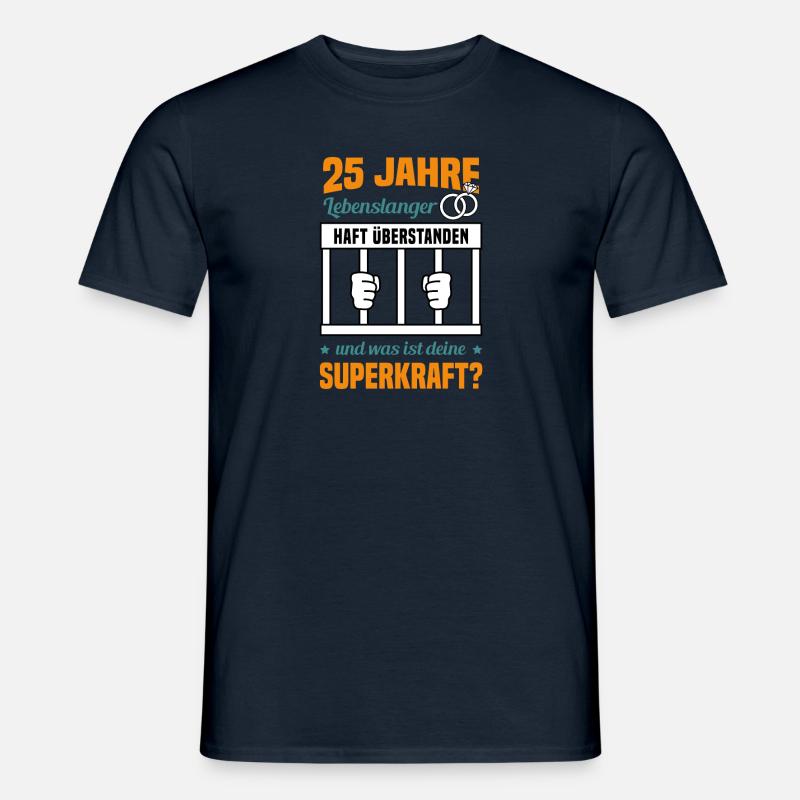 Hochzeitstag Jubiläum Verheiratet Ehe Ehemann - Männer T-Shirt - Navy
