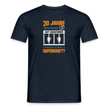 Hochzeitstag Jubiläum Verheiratet Ehe Ehemann - Männer T-Shirt - Navy - Vorne - AI Model Male 178 light (178cm)