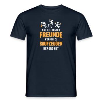 Saufzeuge Ähnlich Wie Ein Trauzeuge - Männer T-Shirt - Navy - Vorne - AI Model Male 178 light (178cm)