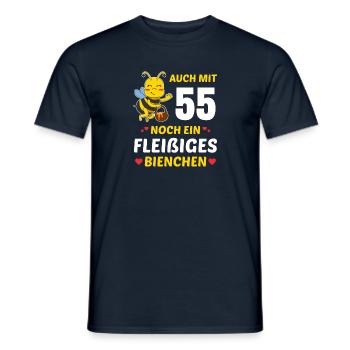 Imker 55. Geburtstag Bienen Fleißiges Bienchen - Männer T-Shirt - Navy - Vorne - AI Model Male 178 light (178cm)