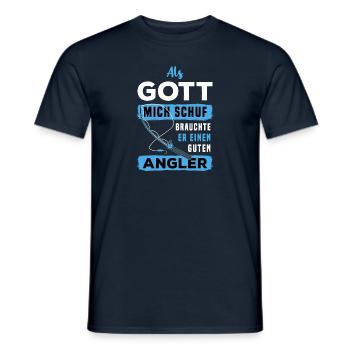 Angel Hobby Fischfang Fische Angelhaken Angeln - Männer T-Shirt - Navy - Vorne - AI Model Male 178 light (178cm)