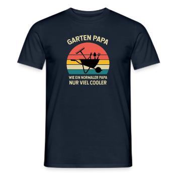 Gartenarbeit Landschaftsgärtner Garten Papa - Männer T-Shirt - Navy - Vorne - AI Model Male 178 light (178cm)