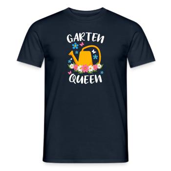 Gartenarbeit Gärtnerin Garten Queen - Männer T-Shirt - Navy - Vorne - AI Model Male 178 light (178cm)