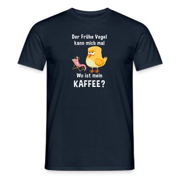 Kaffee Zubehör Koffein Getränk Wachmacher Kaffee - Männer T-Shirt - Navy - Vorne - AI Model Male 178 light (178cm)