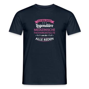 Arzthelferin Medizinische Fachangestellte MFA - Männer T-Shirt - Navy - Vorne - AI Model Male 178 light (178cm)