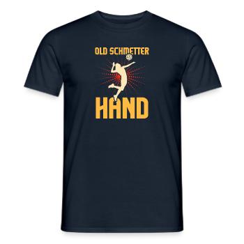 Sport Ballsport Ball Beachvolleyball Volleyball - Männer T-Shirt - Navy - Vorne - AI Model Male 178 light (178cm)