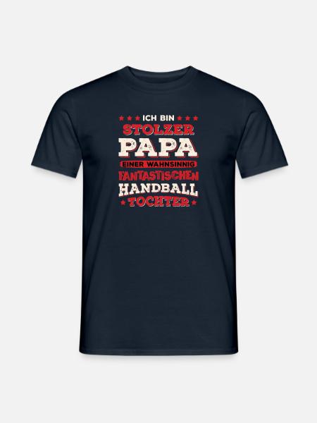 Hallen Sport Handballerin Handballverein Handball - Männer T-Shirt - Navy