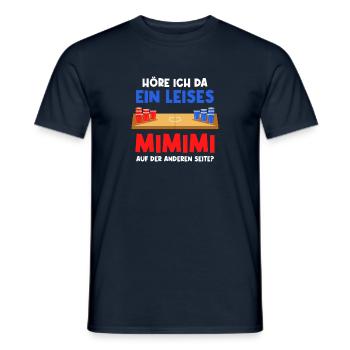Bierpong Trinkspiel Alkohol Bier Studenten Party - Männer T-Shirt - Navy - Vorne - AI Model Male 178 light (178cm)