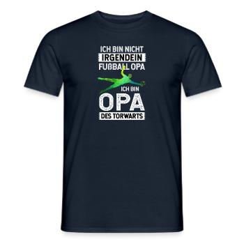 Ich Bin Nicht Irgendein Fußball Opa Torwart Opi - Männer T-Shirt - Navy - Vorne - AI Model Male 178 light (178cm)