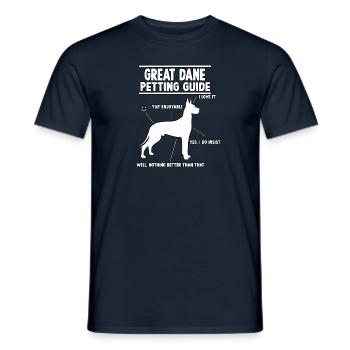Guide des grands danois Witzges Grands Danois - T-shirt homme - marine - Devant - AI Model Male 178 light (178cm)