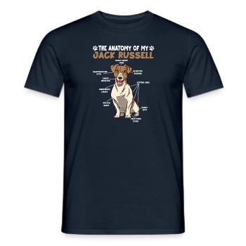 Jack Russell Petting Guide Dog Owner Yes - Men's T-Shirt - navy - Front - AI Model Male 178 light (178cm)