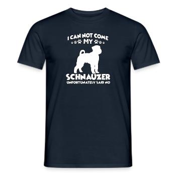 Schnauzer chien sport drôle propriétaire de chien Schnauzer - T-shirt homme - marine - Devant - AI Model Male 178 light (178cm)