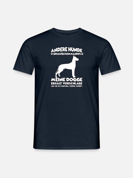 Witziges Doggen Hundetraining Hundebesitzer - Männer T-Shirt - Navy