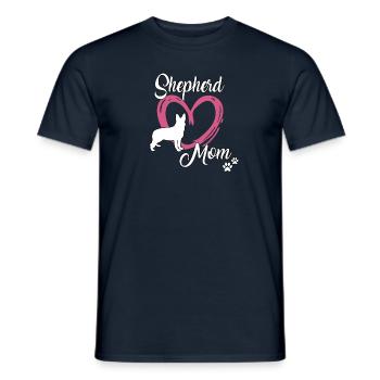 German Shepherd Sweet Dog Owner Gassi - Men's T-Shirt - navy - Front - AI Model Male 178 light (178cm)