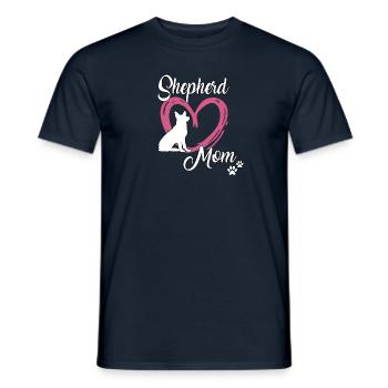 German Shepherd Cute Dogs Mama Mistress - Men's T-Shirt - navy - Front - AI Model Male 178 light (178cm)
