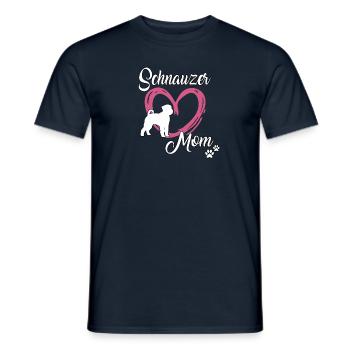Schnauzer Mom Mistress Dog School Giant Schnauzer - Men's T-Shirt - navy - Front - AI Model Male 178 light (178cm)