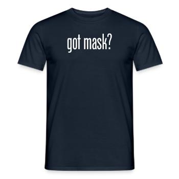 Got Mask Social Distancing Health Masks Cute - Men's T-Shirt - navy - Front - AI Model Male 178 light (178cm)