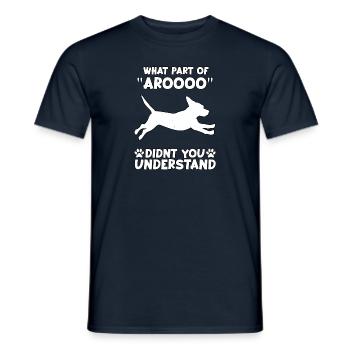 Beagle Dogs Fan Funny Beagle Saying Gassi - Men's T-Shirt - navy - Front - AI Model Male 178 light (178cm)