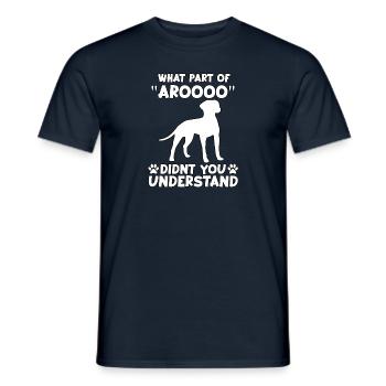 Cute Dalmatian owner Gassi Lustig Dalmatian - Men's T-Shirt - navy - Front - AI Model Male 178 light (178cm)