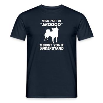 Shiba Inu Dog Fan Funny Shiba Inu Saying Gassi - Men's T-Shirt - navy - Front - AI Model Male 178 light (178cm)