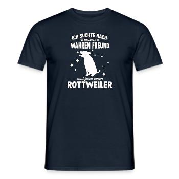 Lustig Rottweiler Hunde Hundeschule Rottweiler - Männer T-Shirt - Navy - Vorne - AI Model Male 178 light (178cm)