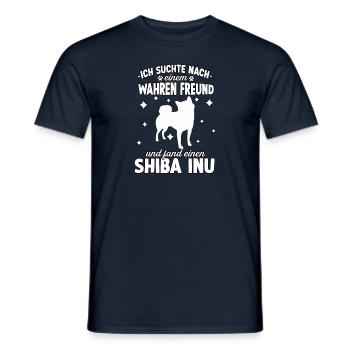 Shiba Inu Lustiges Shiba Inu Gassi Hundesport - Männer T-Shirt - Navy - Vorne - AI Model Male 178 light (178cm)