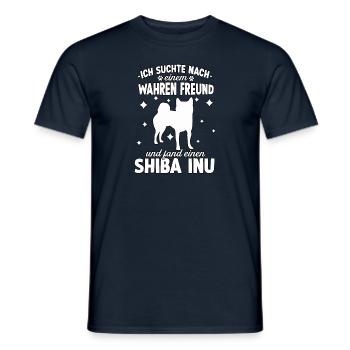 Hundetraining Shiba Inu Hunde Fan Shiba Inu - Männer T-Shirt - Navy - Vorne - AI Model Male 178 light (178cm)