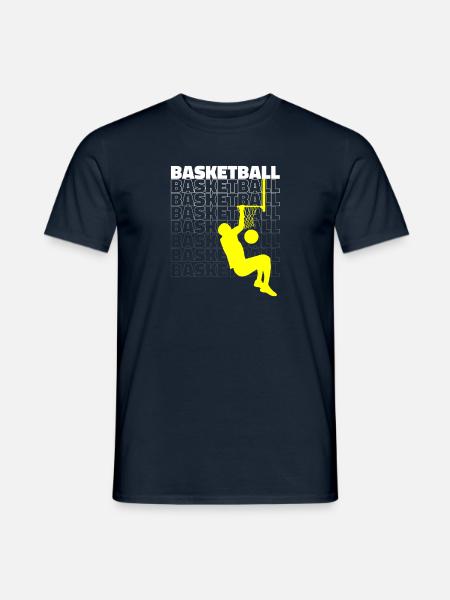 Basketball-T-Shirt -Geschenk Basketball-Fan - Männer T-Shirt - Navy