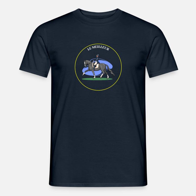 Reit- Reitreiter Geschenkidee - Männer T-Shirt - Navy