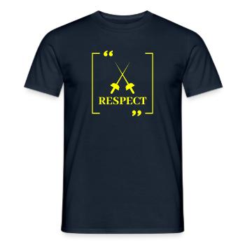 Sabre Fencing - Ideal for a Fencing Fan - Men's T-Shirt - navy - Front - AI Model Male 178 light (178cm)