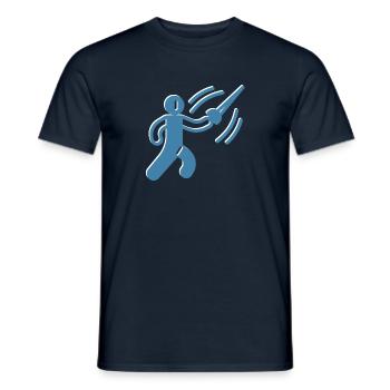 Sabre Fencing - Ideal for a Fencing Fan - Men's T-Shirt - navy - Front - AI Model Male 178 light (178cm)
