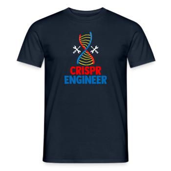 Crispr Engineer Gift - Men's T-Shirt - navy - Front - AI Model Male 178 light (178cm)