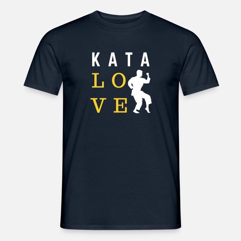 Kata Liebe - Karate Geschenkidee - Männer T-Shirt - Navy